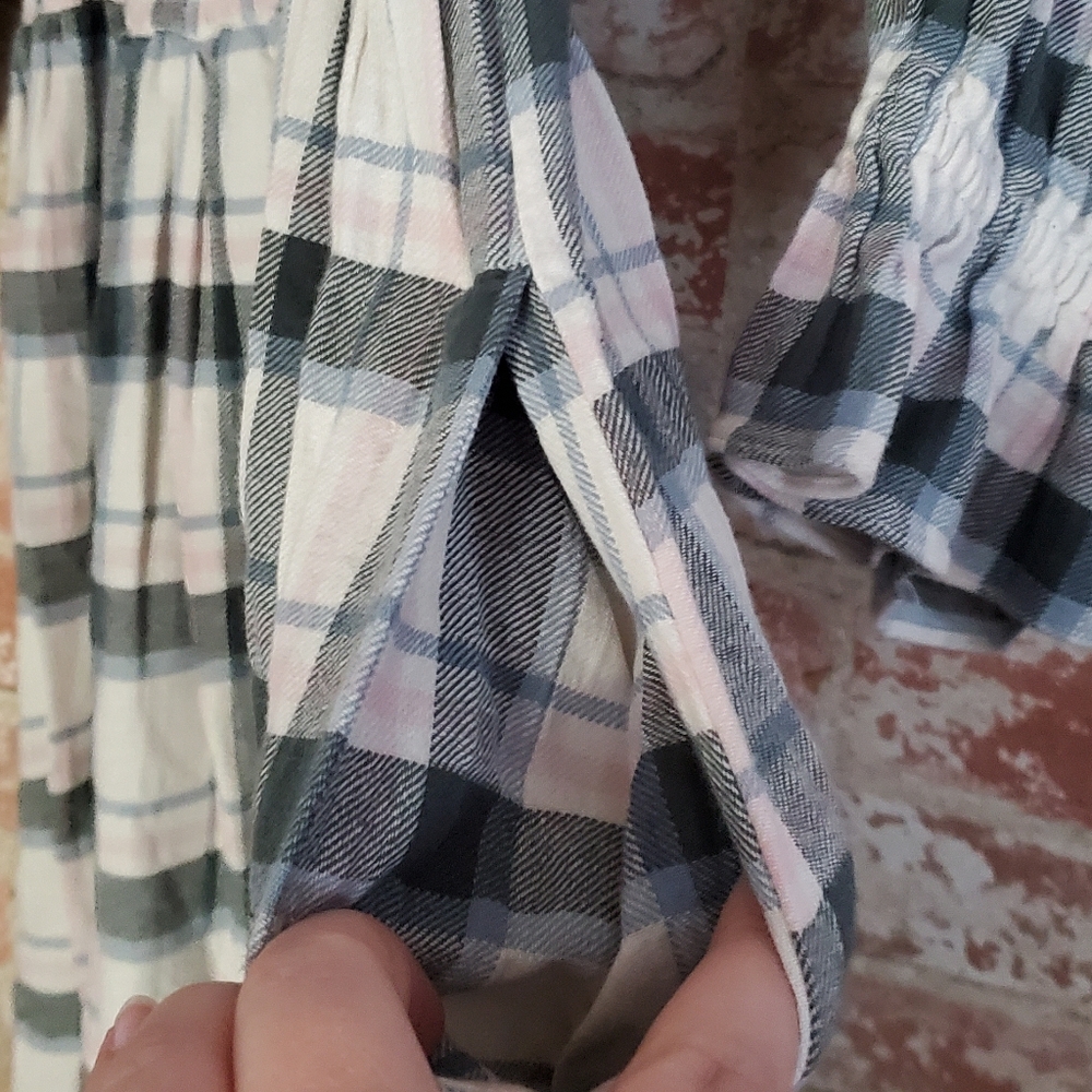 Madewell Lucie Elbow-Sleeve Smocked Mini Dress in Lebaum Plaid Medium - Picture 3 of 11
